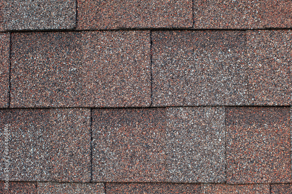 Fototapeta premium Roof tiles brown grey red multicoloured texture close up
