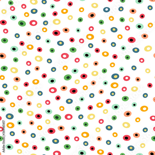 Abstract seamless pattern with circles