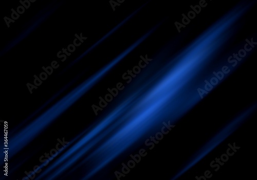 Dark blue abstract background rays of colorful light gradient motion blurred. use for empty studio room backdrop wallpaper showcase or product your. copy space for text