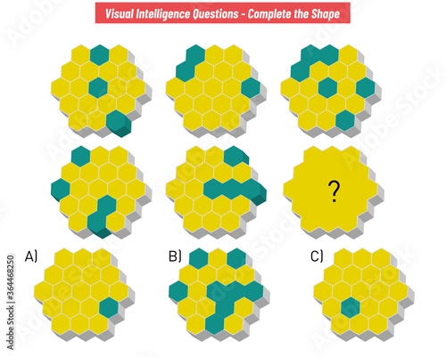 IQ TEST Practice Questions - Figure completion