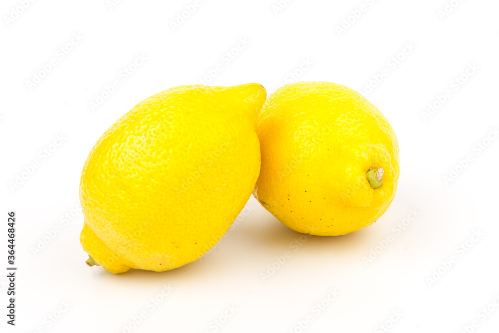 Group of lemons in close up, isolated on white background Group of lemons in close up, isolated on white background