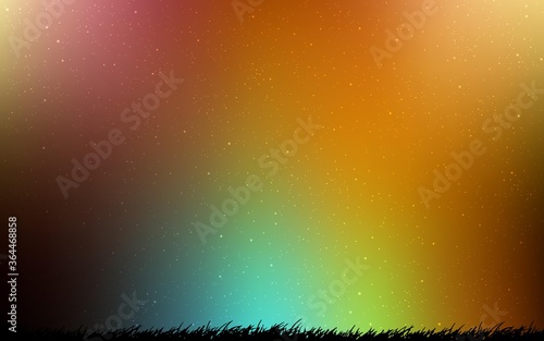 Dark Multicolor vector texture with milky way stars. Space stars on blurred abstract background with gradient. Template for cosmic backgrounds.