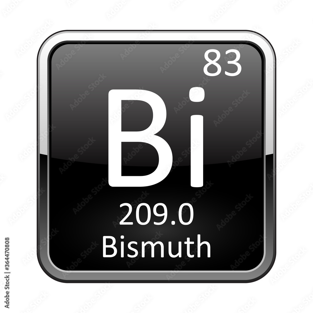 The periodic table element Bismuth. Vector illustration The periodic table element Bismuth. Vector illustration