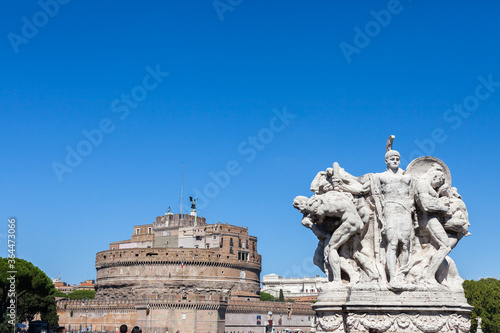 ROME, ITALY - 2014 AUGUST 18. Castel Sant Angelo in daytime.
