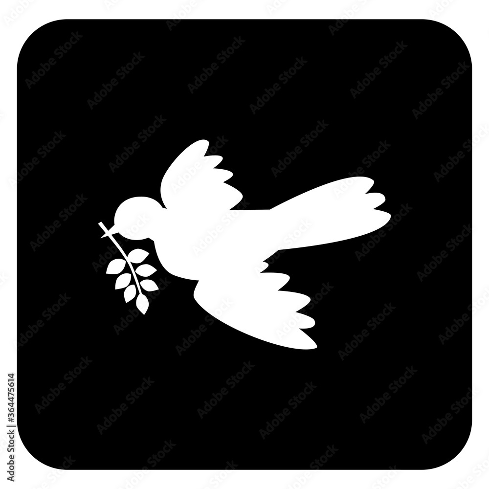 Fototapeta premium bird of peace, vector illustration.