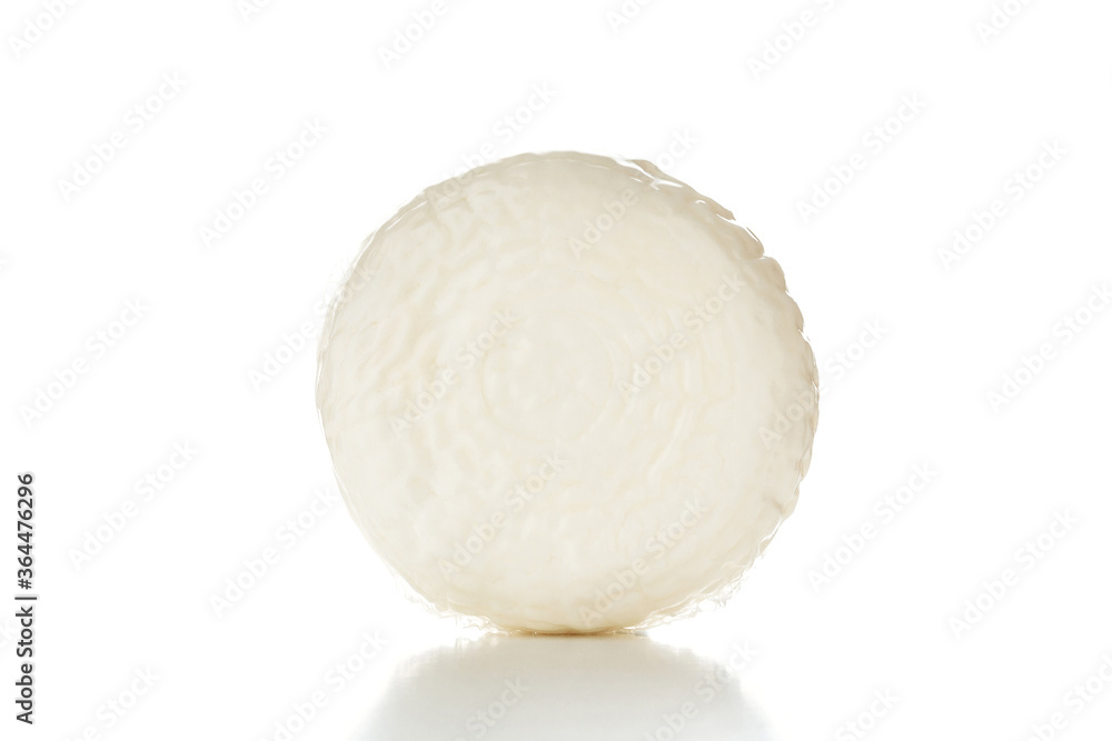 Milk cheese. Isolation on a white background. Milk cheese. Isolation on a white background.