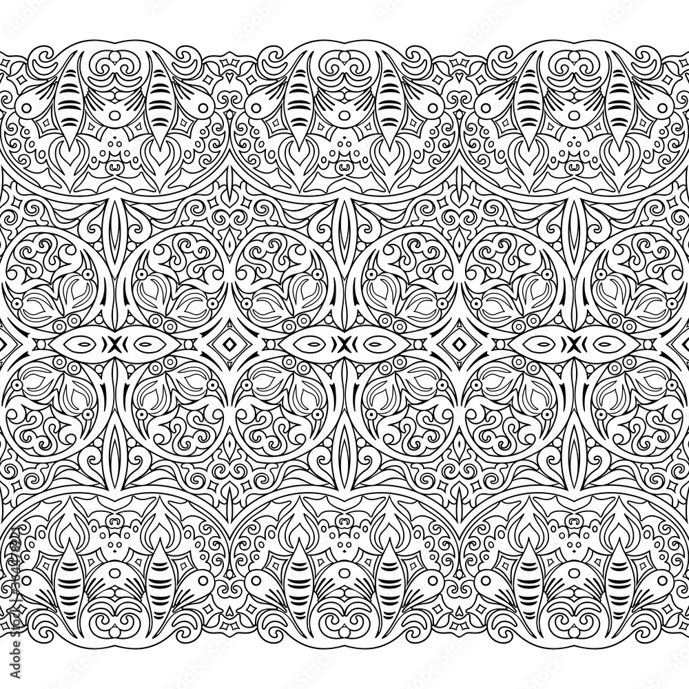 Abstract ethnic vector nature tile stripe Abstract ethnic vector nature tile stripe