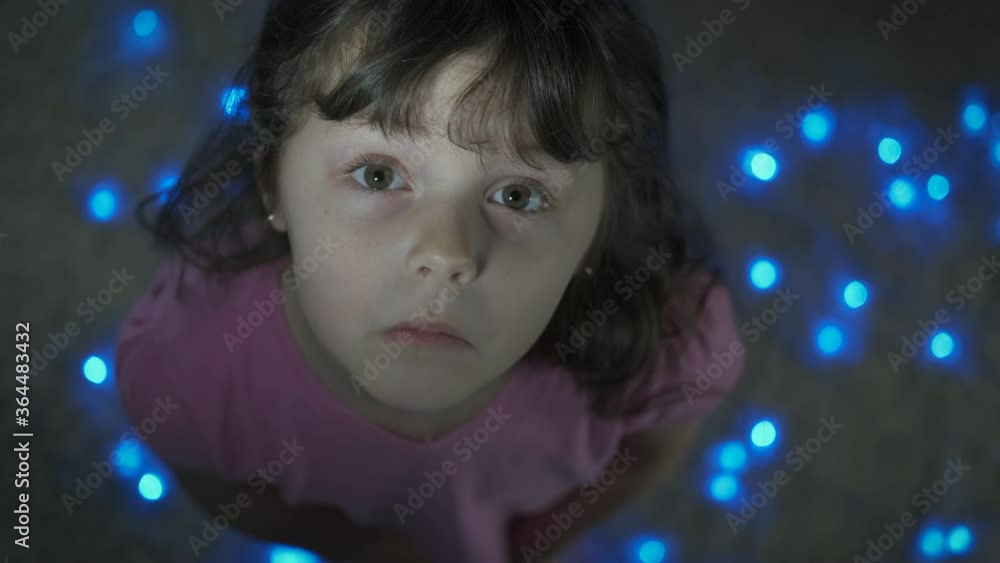 Portrait of a naive child. Portrait of a naive child.