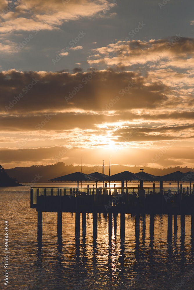 Sunrise in Paihia, bay of islands, northland, New Zealand