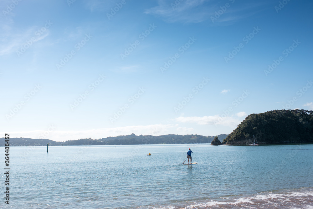 SUP in Paihia, bay of islands, northland, New Zealand