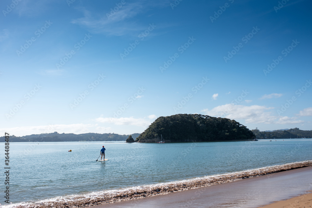 SUP in Paihia, bay of islands, northland, New Zealand