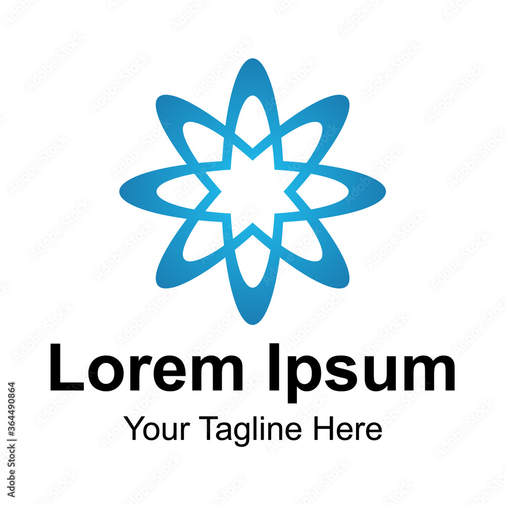 abstract flower logo