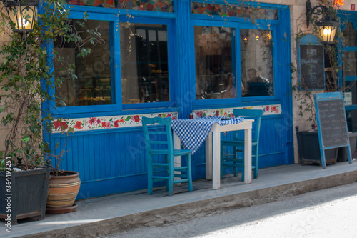 Fototapeta Naklejka Na Ścianę i Meble -  Blue cafe