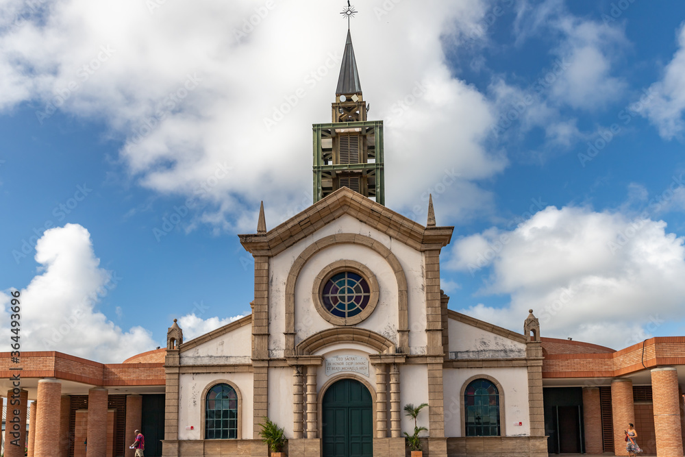 Fototapeta premium St Michael church in Francois, Martinique, France