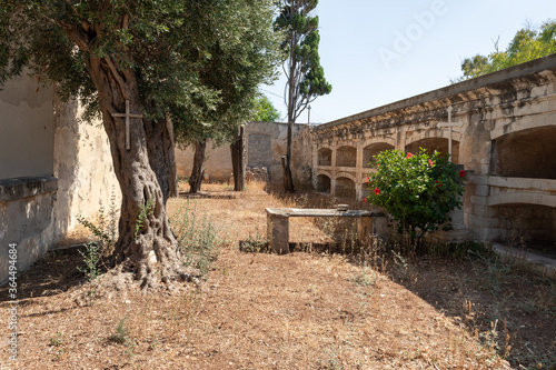 Photos Cemetery in the wall in the Teresas Church of the Holy which is located on Mount
