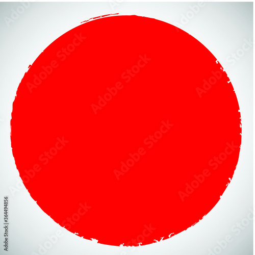 red grunge circle stamp