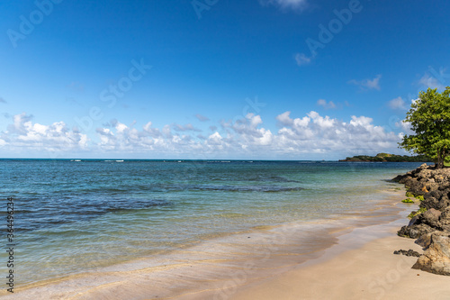 Fototapeta Naklejka Na Ścianę i Meble -  White  sand beach in Schoelcher, Martinique, France