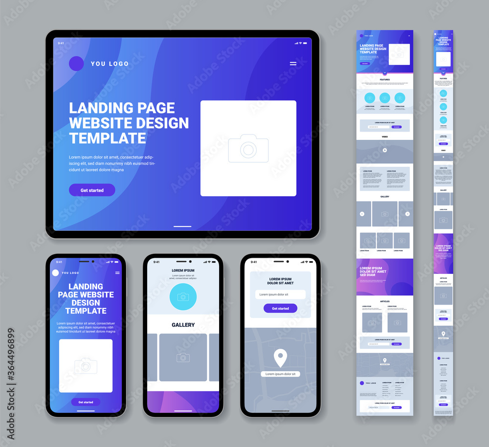Mobile Website Landing Page Template