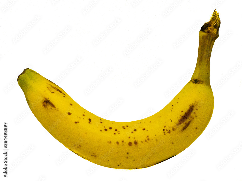 Simple Yellow Banana With Brown Texture, Isolated on White BackgroundSingle Yellow Banana With Brown Texture, Isolated on White Background Simple Yellow Banana With Brown Texture, Isolated on White BackgroundSingle Yellow Banana With Brown Texture, Isolated on White Background