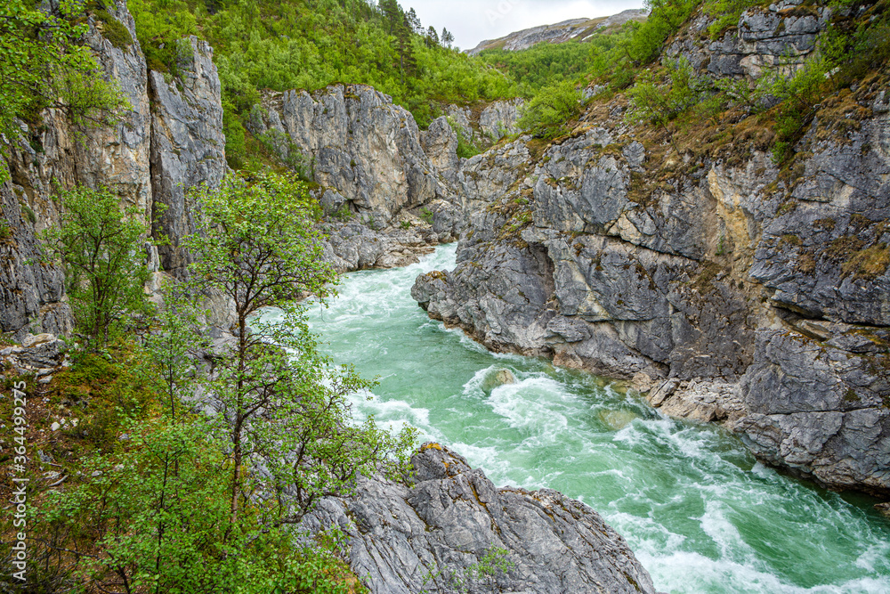 View of The Silfar Canyon, Borselv, Norway View of The Silfar Canyon, Borselv, Norway