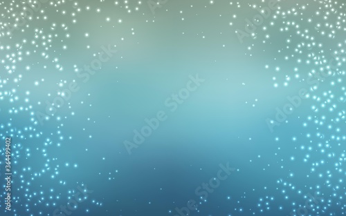 Light BLUE vector background with galaxy stars. Space stars on blurred abstract background with gradient. Template for cosmic backgrounds.