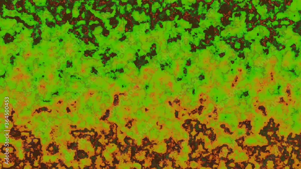 Green & orange pulsing pattern, scrolling graphic Green & orange pulsing pattern, scrolling graphic