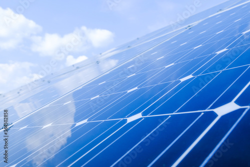 Solar pannels collecting energy from the sun.