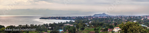 Lake Kivu seen from Rubavu in Rwanda, towards Goma in D.R. Congo © Roel