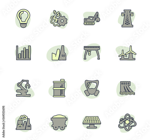 Industry icons set