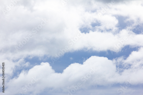 Fototapeta Naklejka Na Ścianę i Meble -  Clear blue color sky with white cloud background