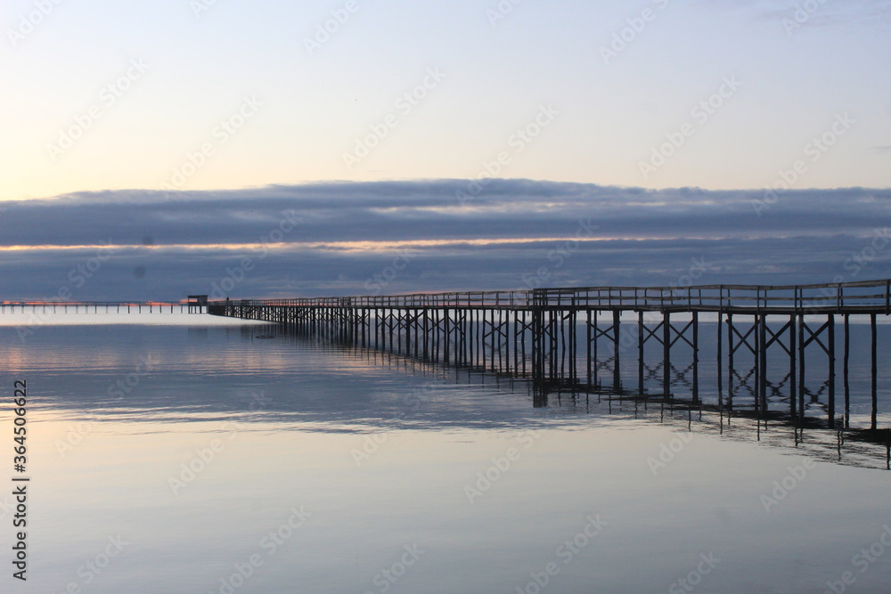 pier at sunset pier at sunset