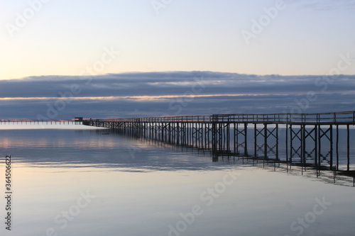 pier at sunset