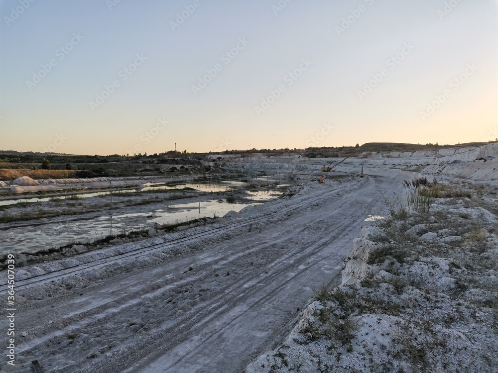 Cretaceous quarry surroundings