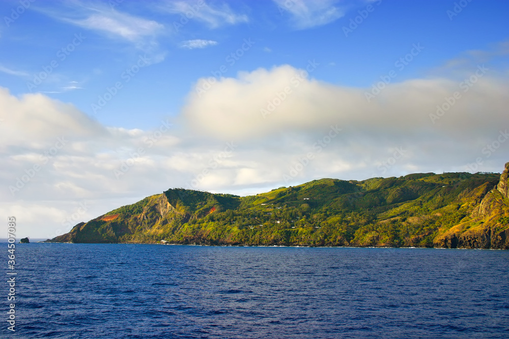 Aadmstown on Pitcairn Island in the South Pacific