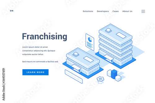 Web banner advertising franchising strategy for business