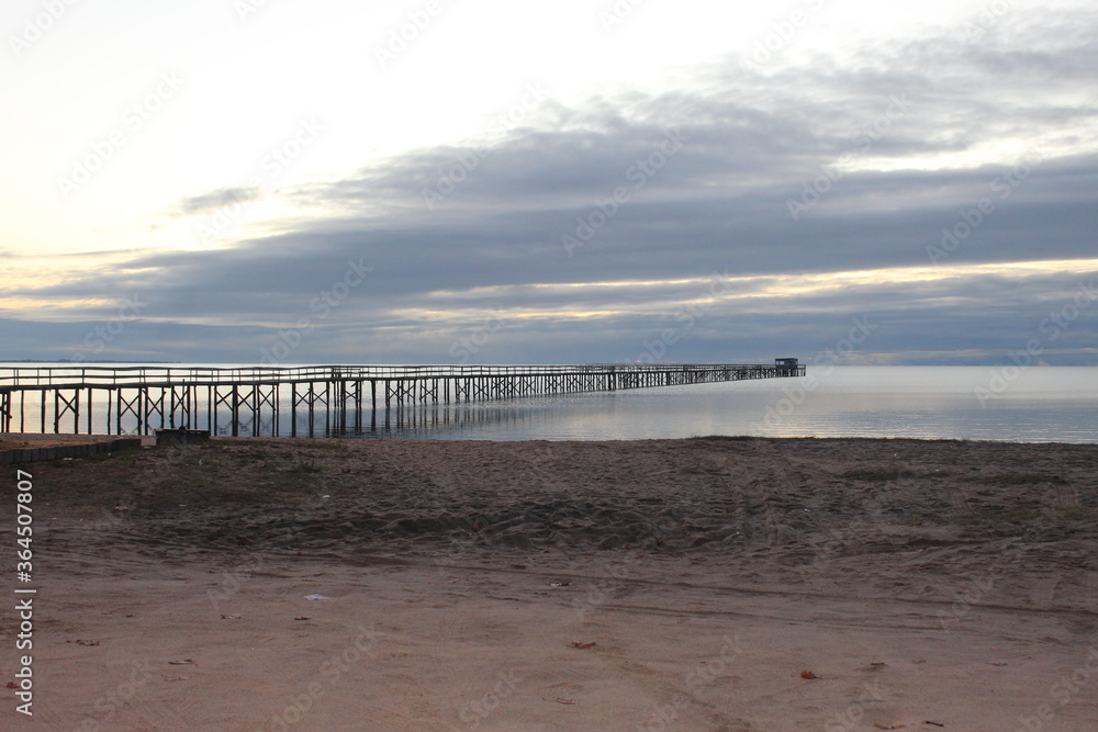 beach and pier