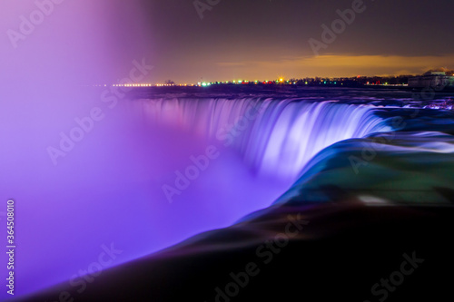 Photography Niagara Falls as seen from Ontario, Canada.