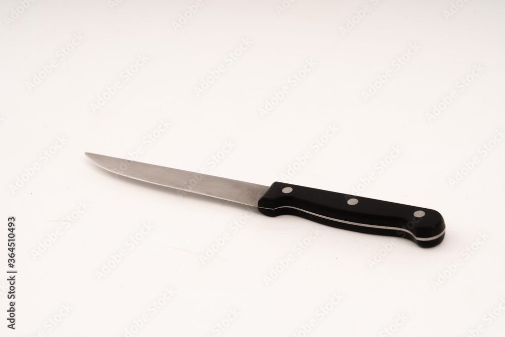 Fototapeta premium Kitchen knife on white background.
