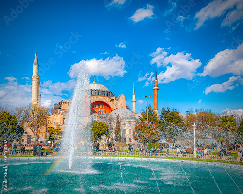 Istanbul Hagia Sophia and Fountain