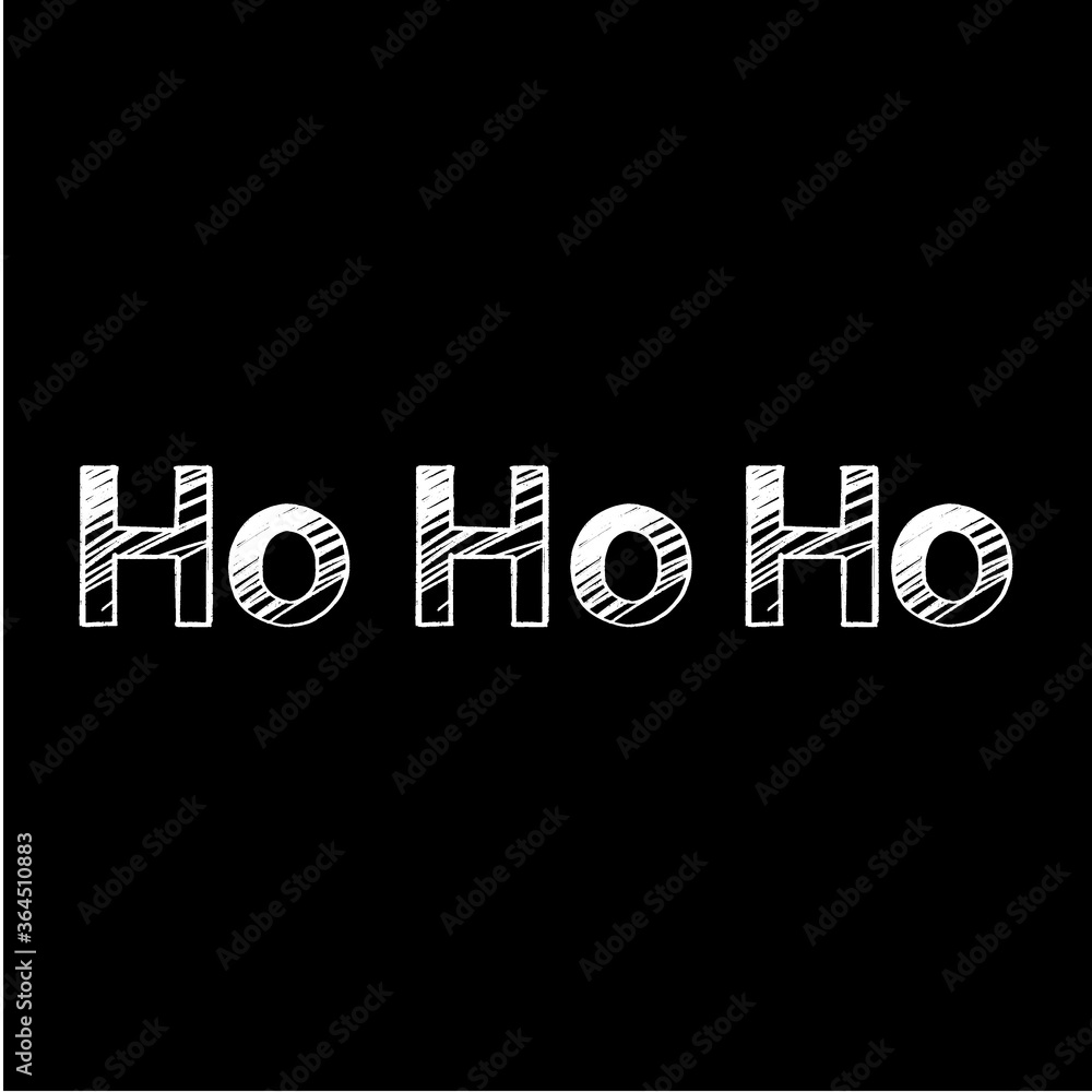 HoHoHo brush hand drawn paint on black background. Design lettering templates for greeting cards, overlays, posters HoHoHo brush hand drawn paint on black background. Design lettering templates for greeting cards, overlays, posters
