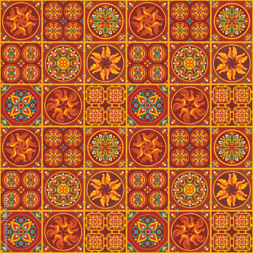 Abstract vector ethnic elements background. Abstract vector ethnic elements background.