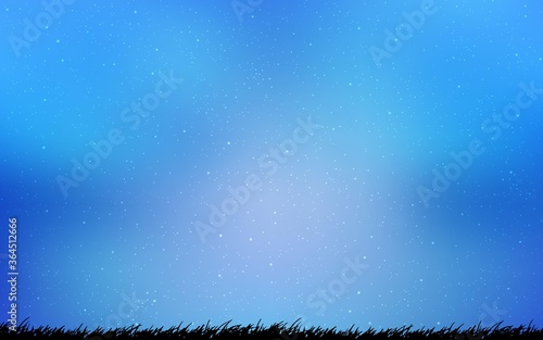 Light BLUE vector texture with milky way stars. Modern abstract illustration with Big Dipper stars. Pattern for astrology websites.