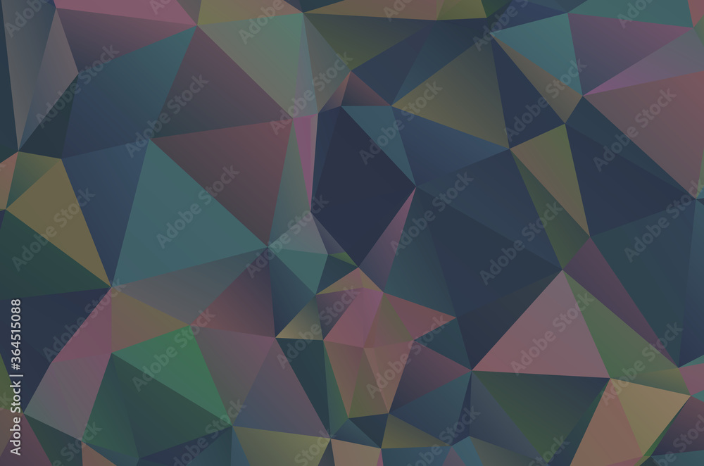 Dark Multicolor vector texture with colored Low Poly background Decorative vector