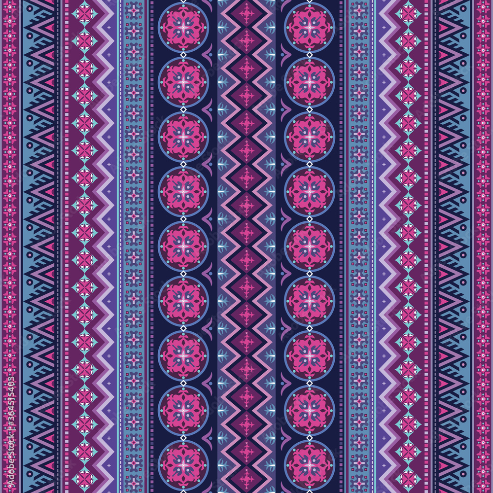 Abstract ethnic stripe pattern, vector background