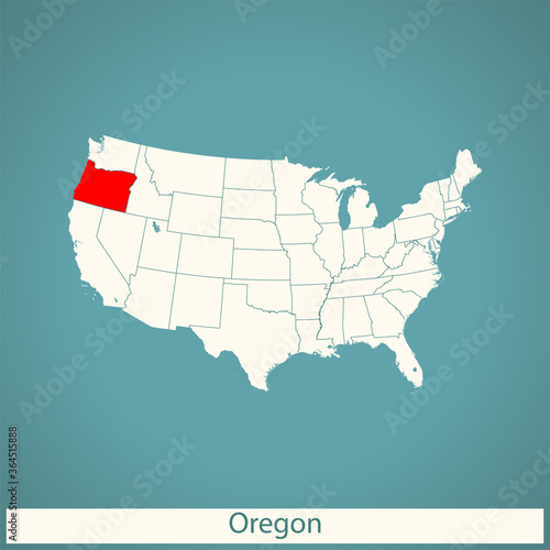 map of Oregon