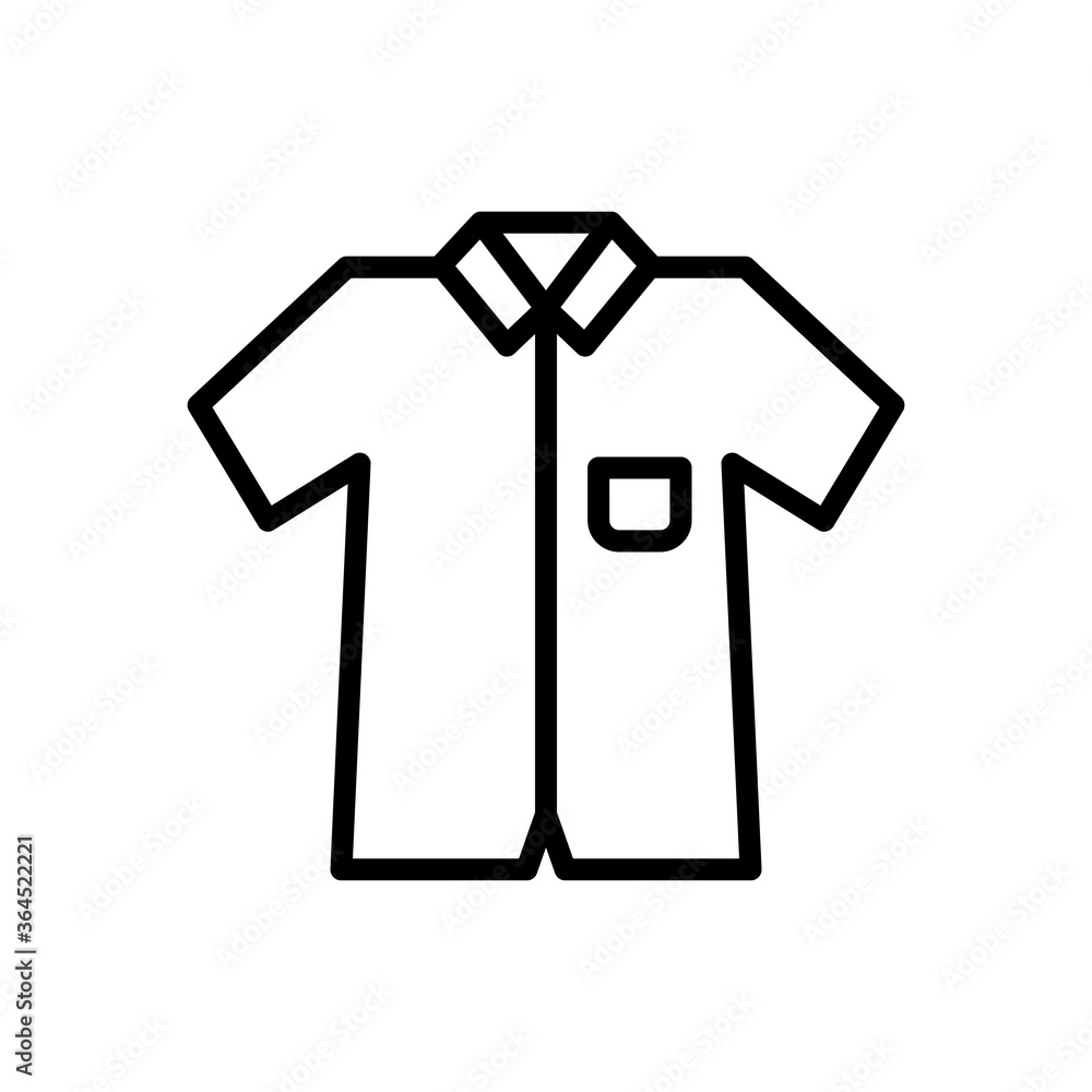 Shit, clothes icon. Simple line, outline vector elements of hipster style icons for ui and ux, website or mobile application