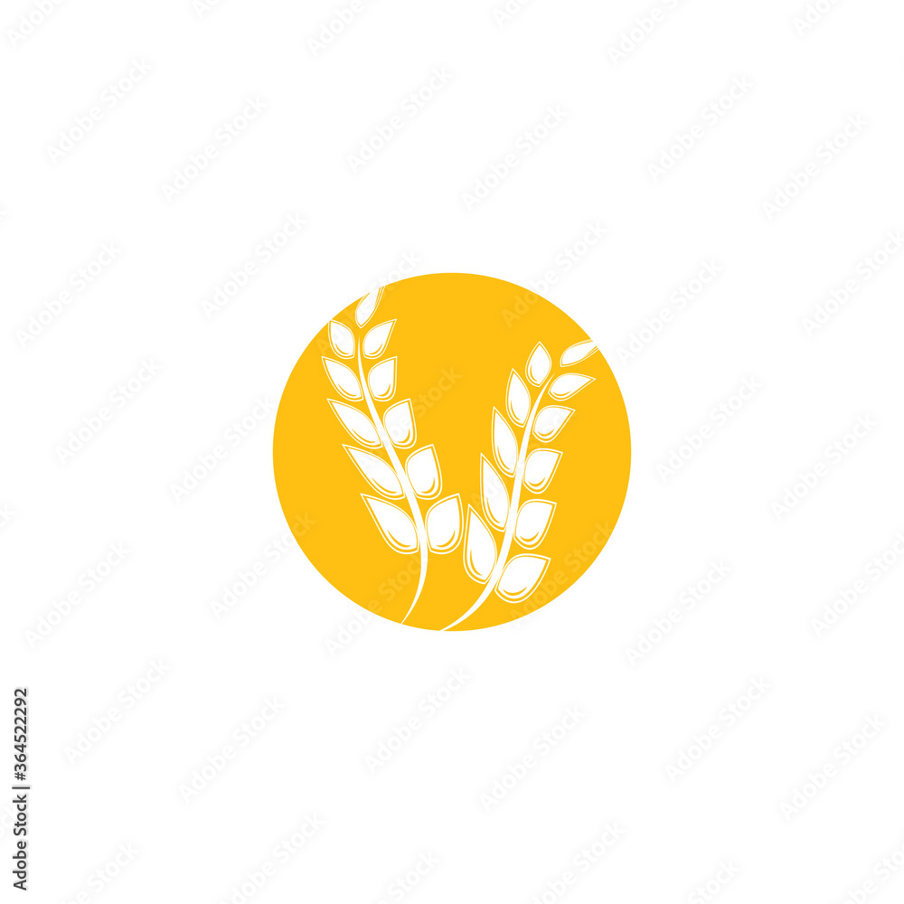 Wheat Logo Template vector symbol