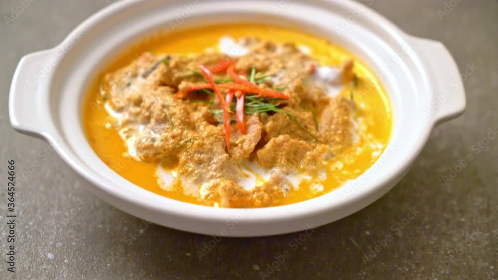 Thai Meal Kit panang curry with pork - Thai food style Thai Meal Kit panang curry with pork - Thai food style