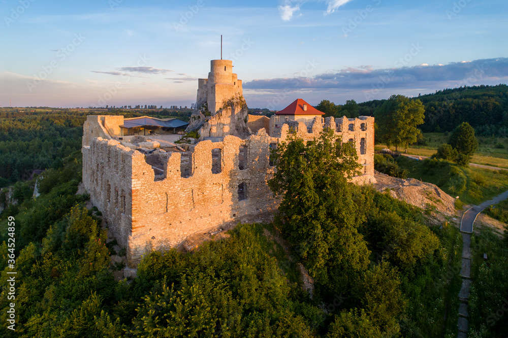 Ruins of Rabsztyn Castle in Poland