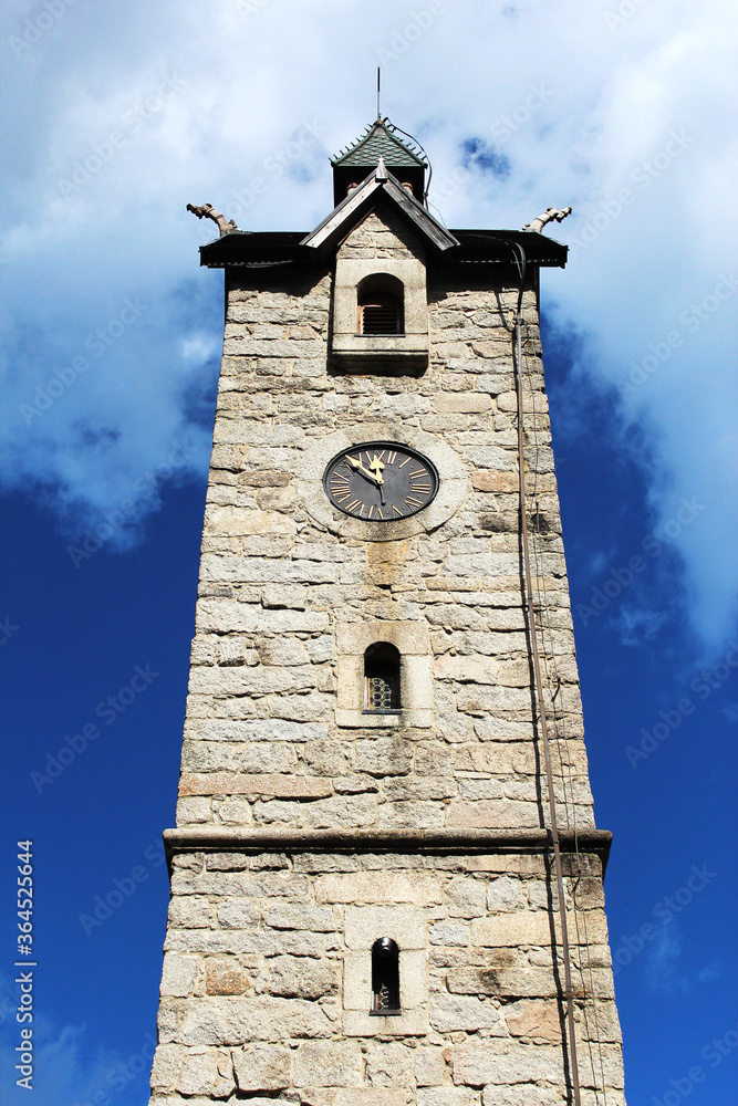tower of the old church in Karpacz, Poland